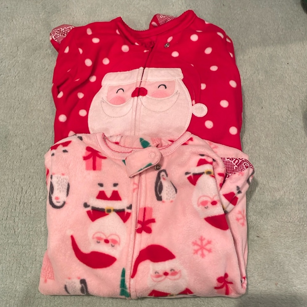Carter’s 2T Fleece Footie Pajama Bundle